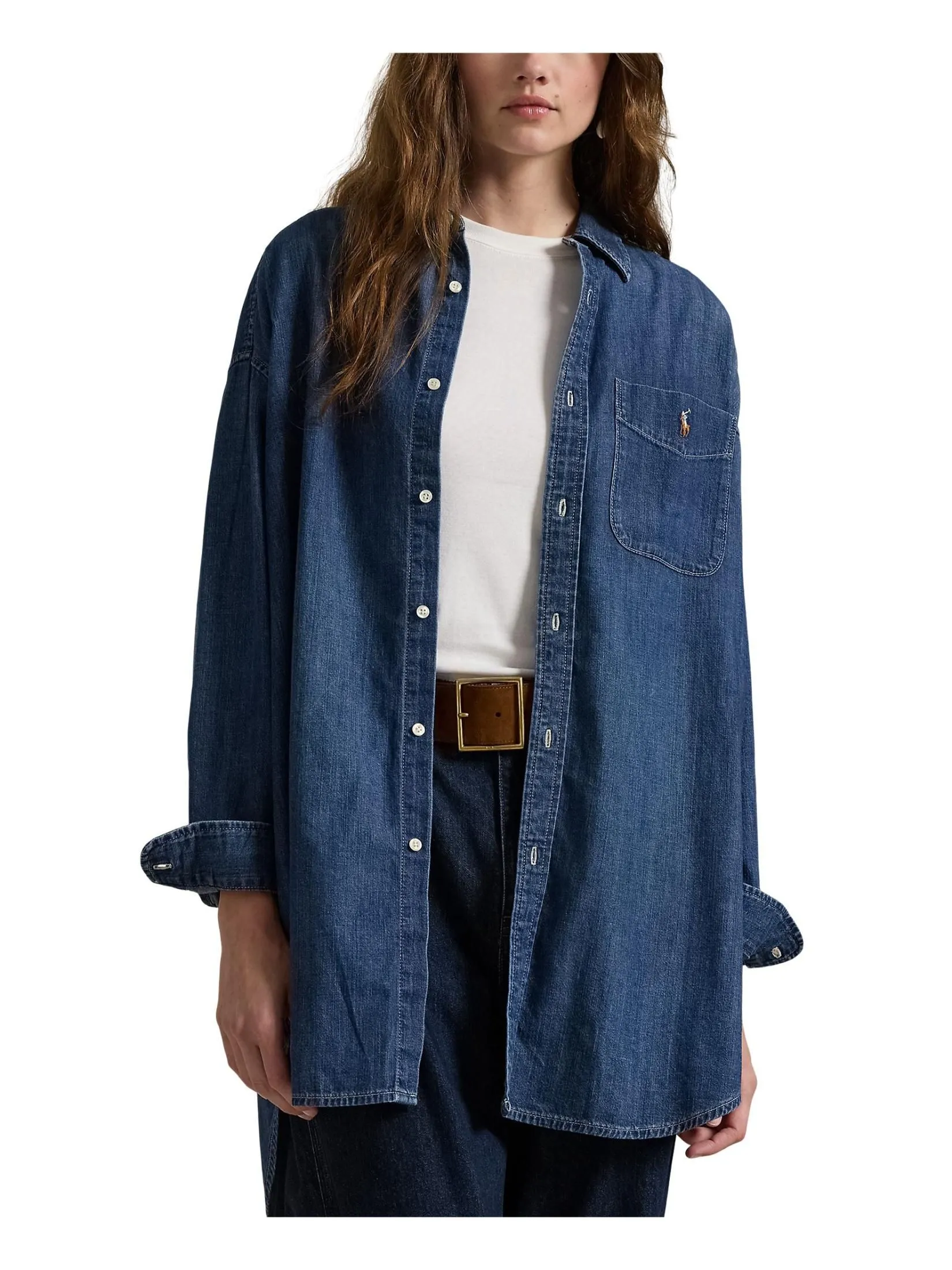 POLO RALPH LAUREN Shirt Women WMPOSHTNDO20734 Blue