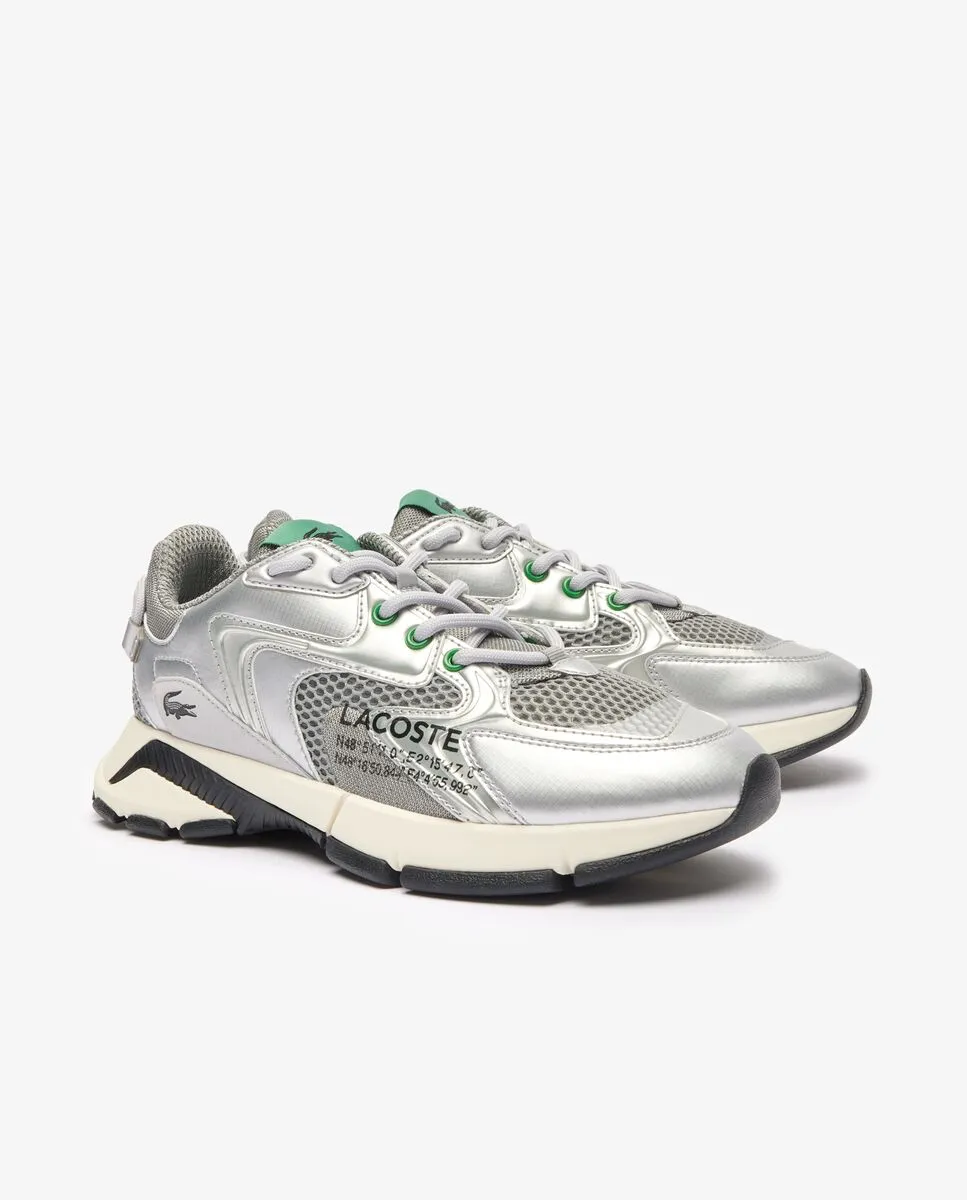 LACOSTE Men’s L003 Neo Leather Logo Trainers Grey