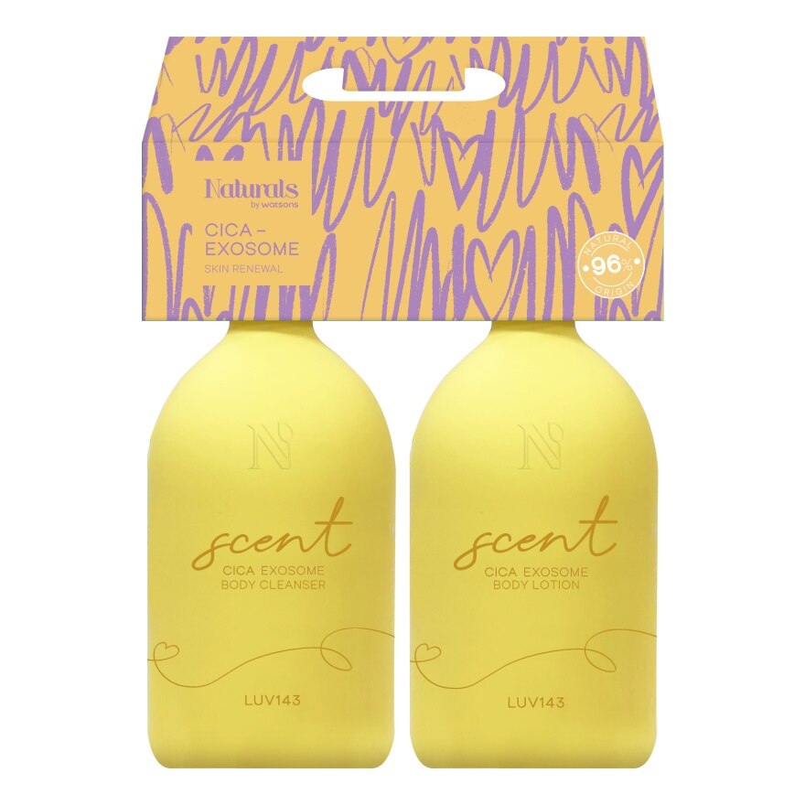 Naturals By Watsons Luv 143 Neroli Woody Body Lotion Body Cleanser Set 400ml.