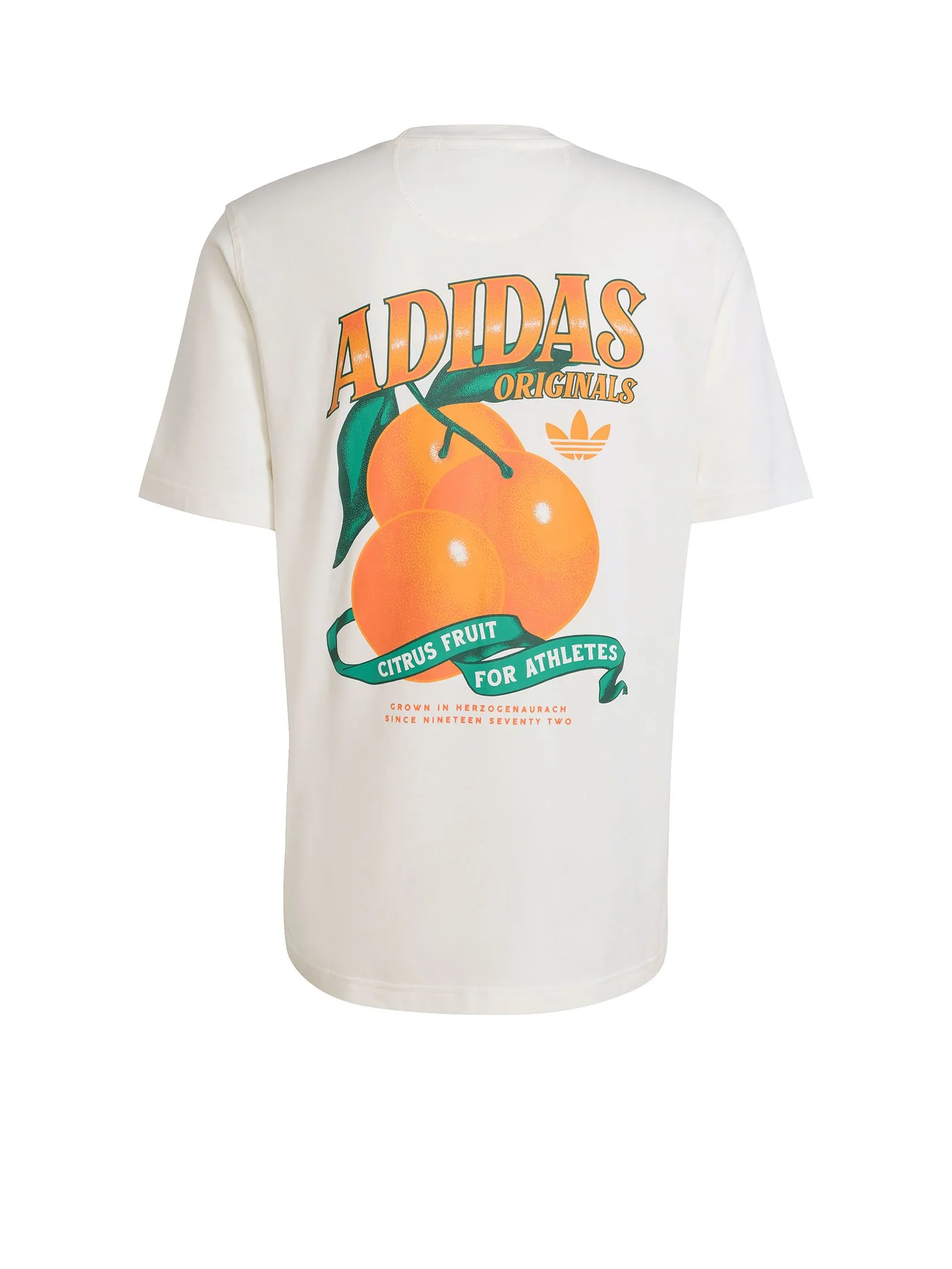 ADIDAS Men T-Shirt Loose Retro Orange GFX Ivory