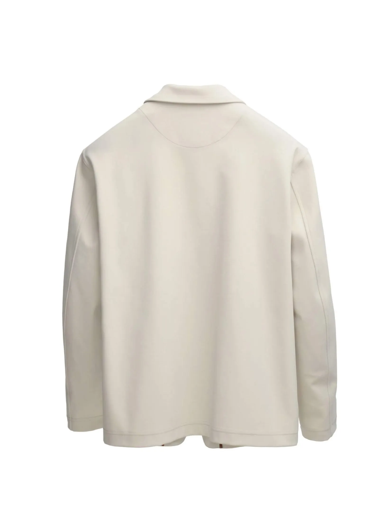 TAKEO KIKUCHI MEN BEIGE GEORGETTE SHAWL CARDIGAN