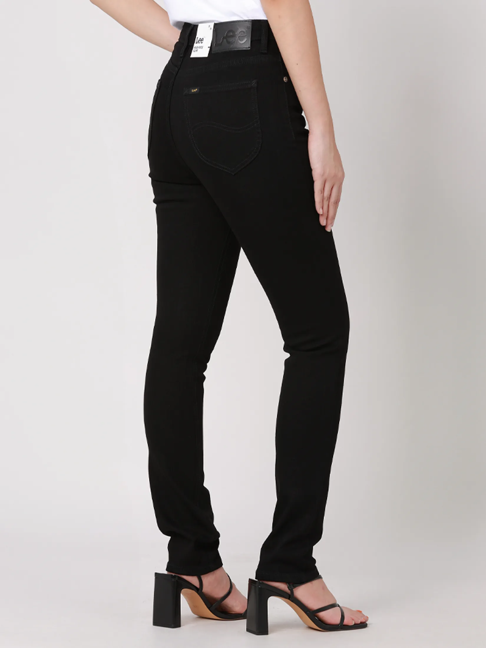 LEE Women s Jeans Mid Skinny Fit Black