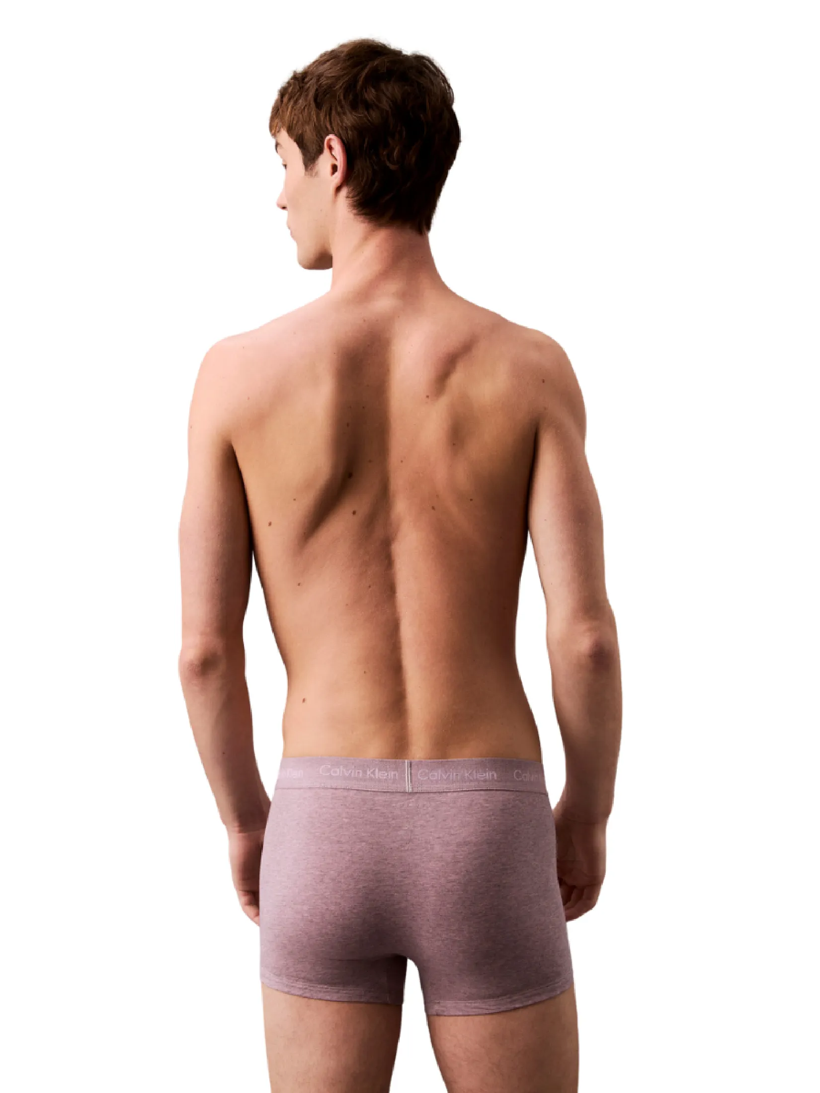 CALVIN KLEIN Men's Icon Cotton Stretch Trunk Purple