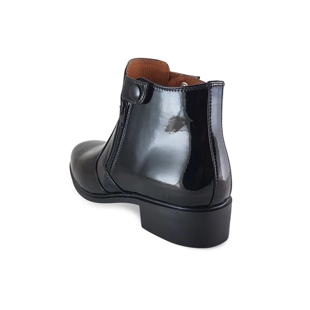 FREEWOOD SHOES Doublezip button boot-black