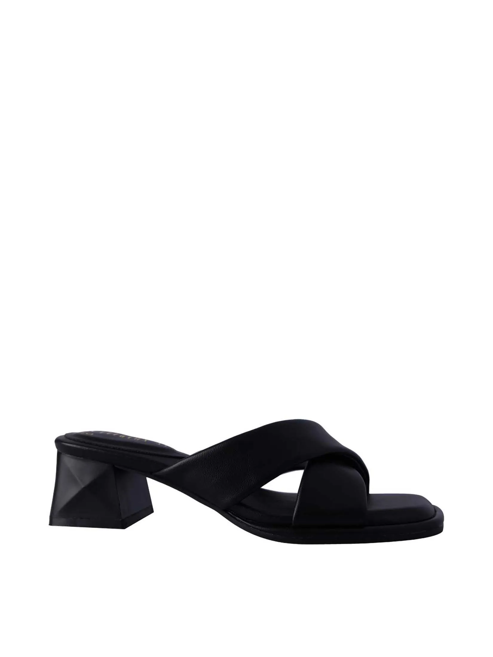 VILLAINS SF LOBELIA Women's Comfort Heeled Sandals BLACK