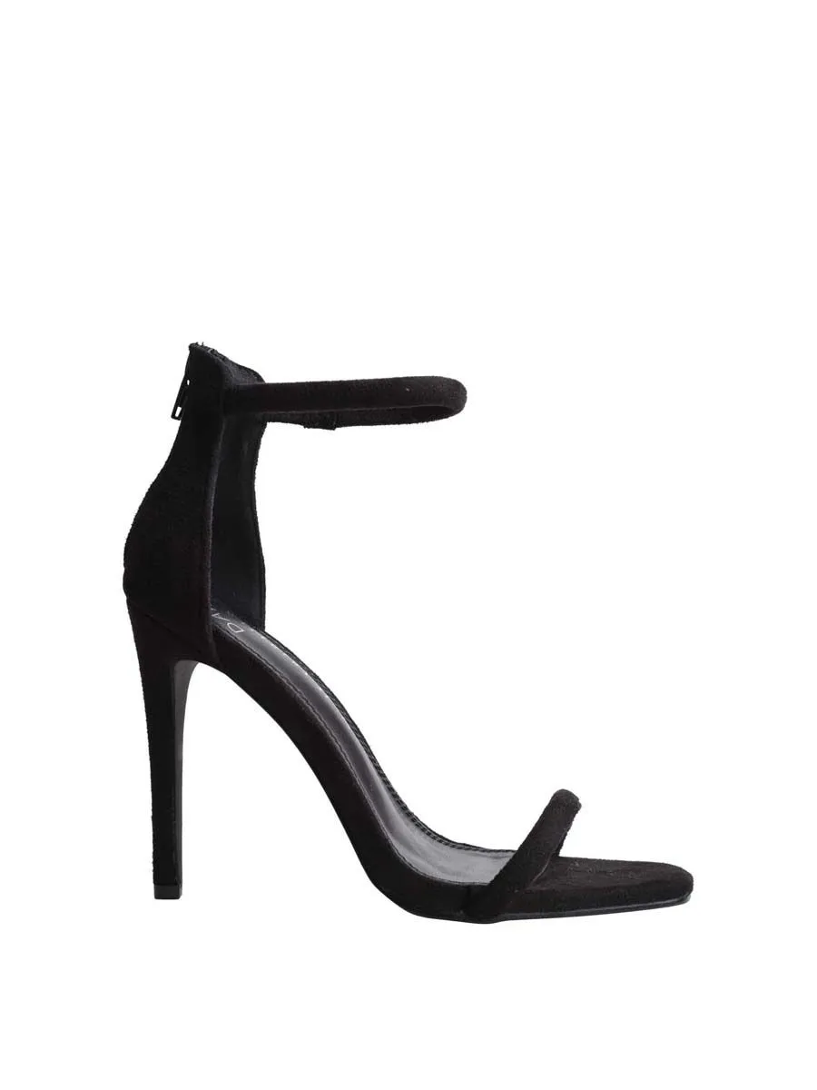 VILLAINS SF ARLENE Women's Heeled Sandals BLACK SUEDE