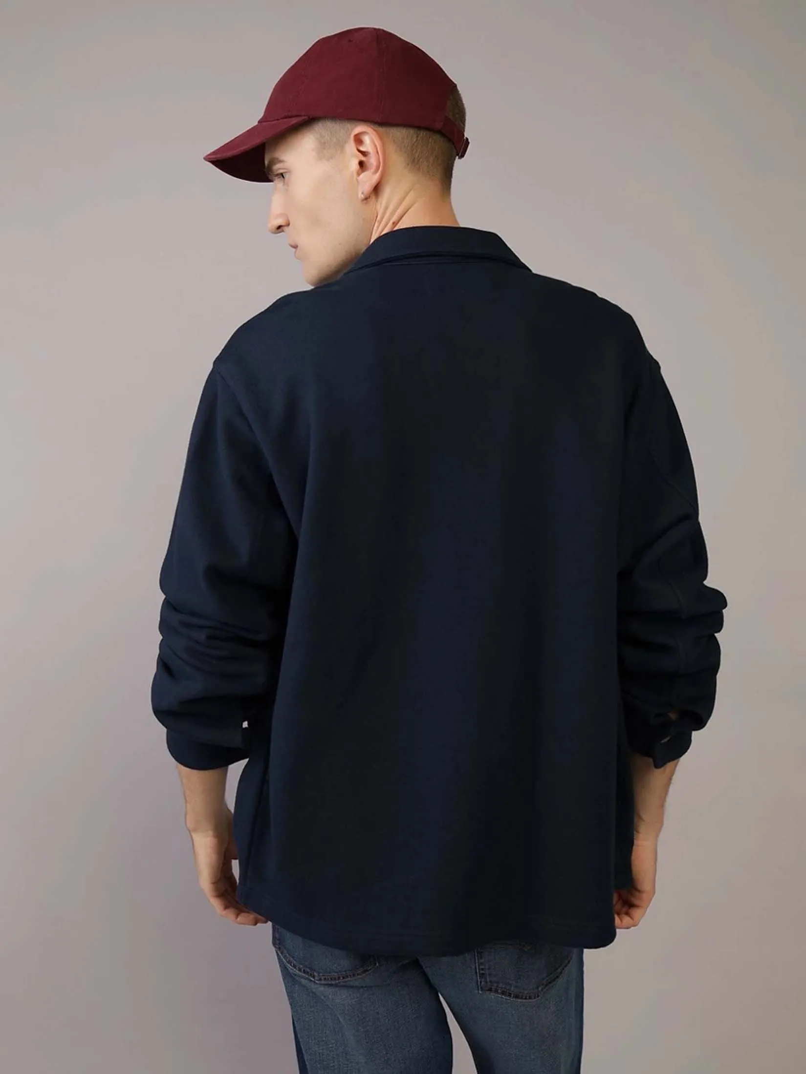 AMERICAN EAGLE MEN 2381 430 PD COACHES JACKET 415 TIDAL BLUE