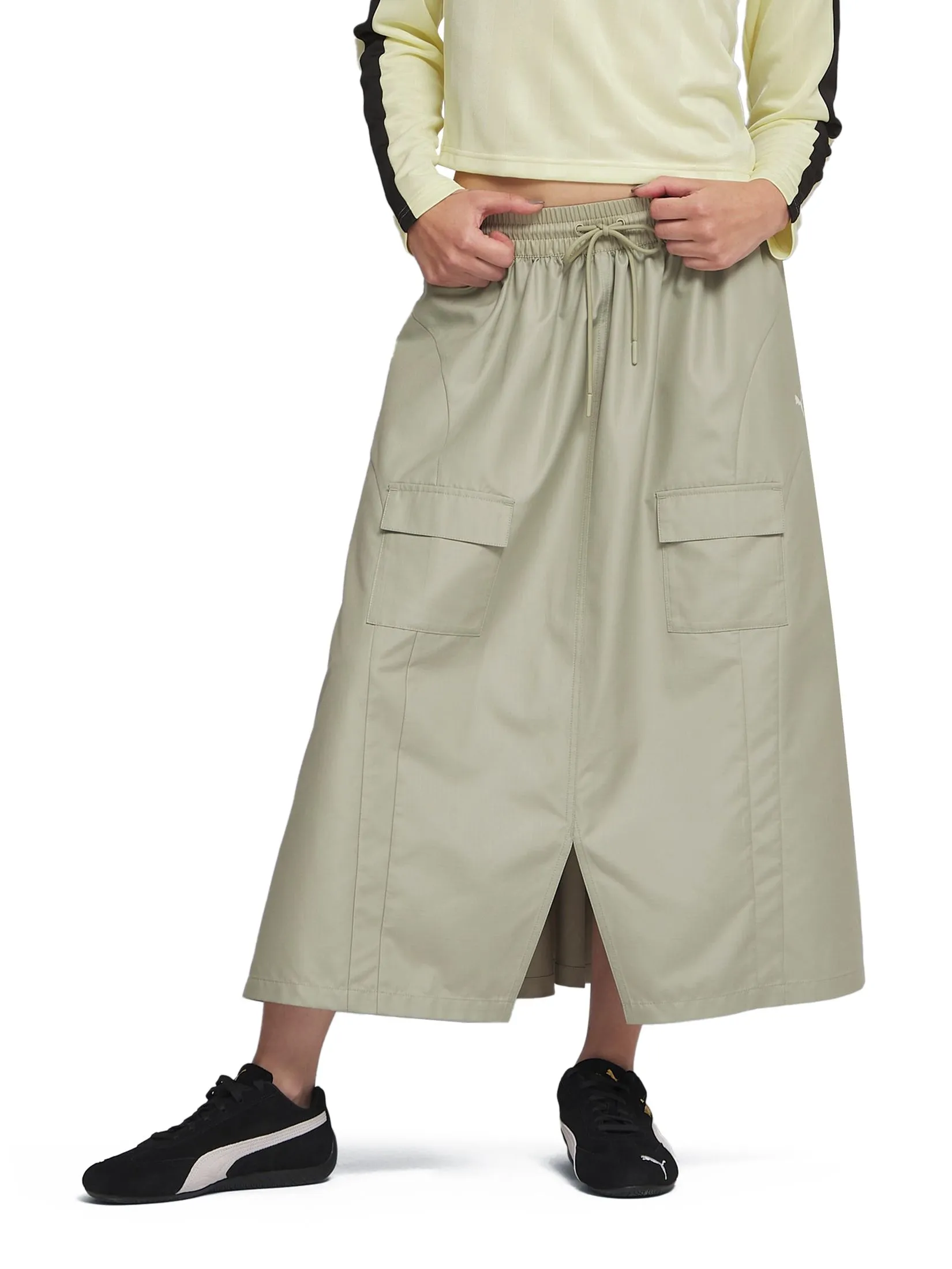 PUMA Women Skirt Cargo Pleated Dare To 633811-82 Lux Army