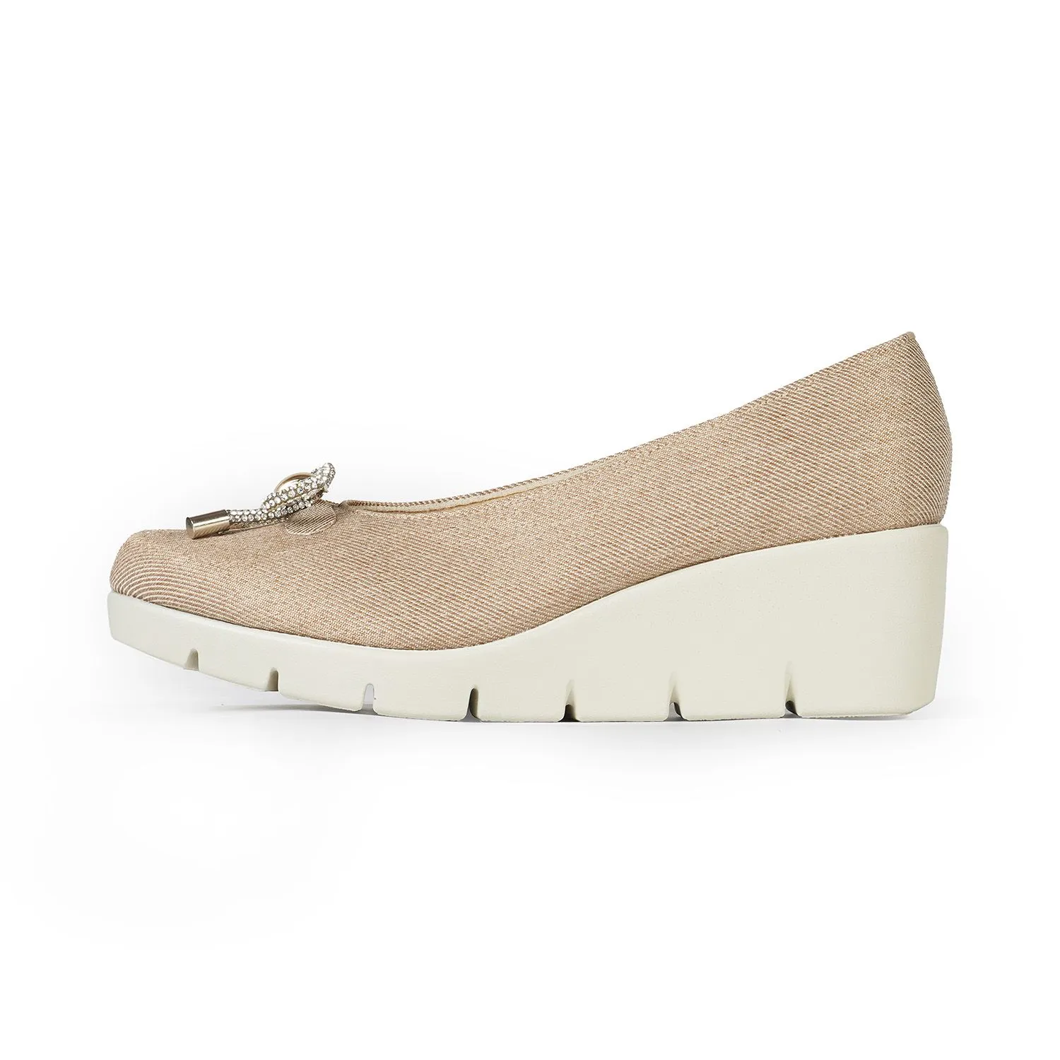 JOLI SNOB Beige Women Comfort High Heels