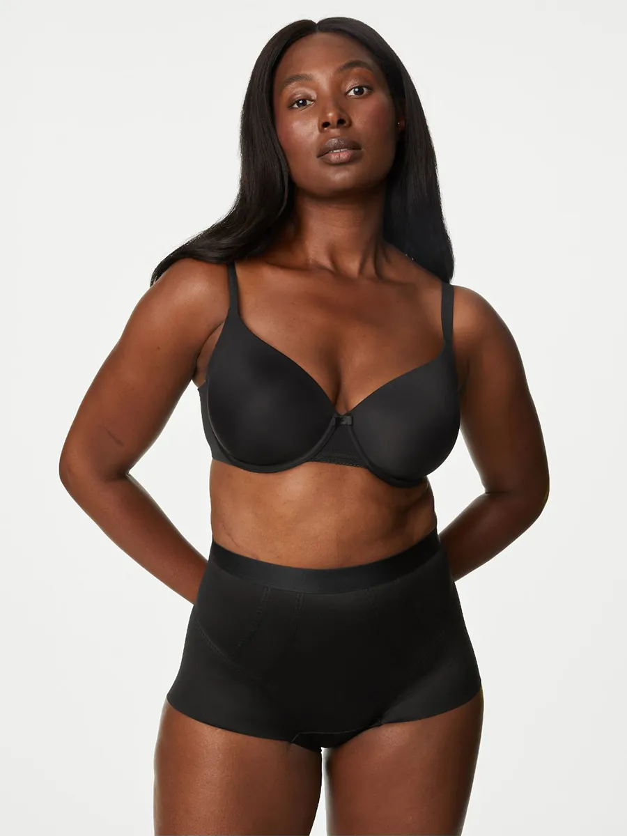 MARKS & SPENCER Women Full Briefs Tummy Control Magicwear Black