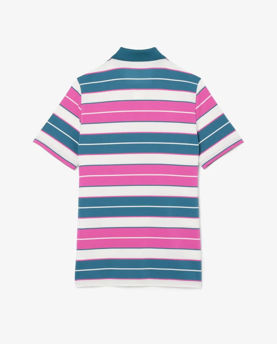 LACOSTE Regular Fit UV Protect Golf Polo Shirt Pink