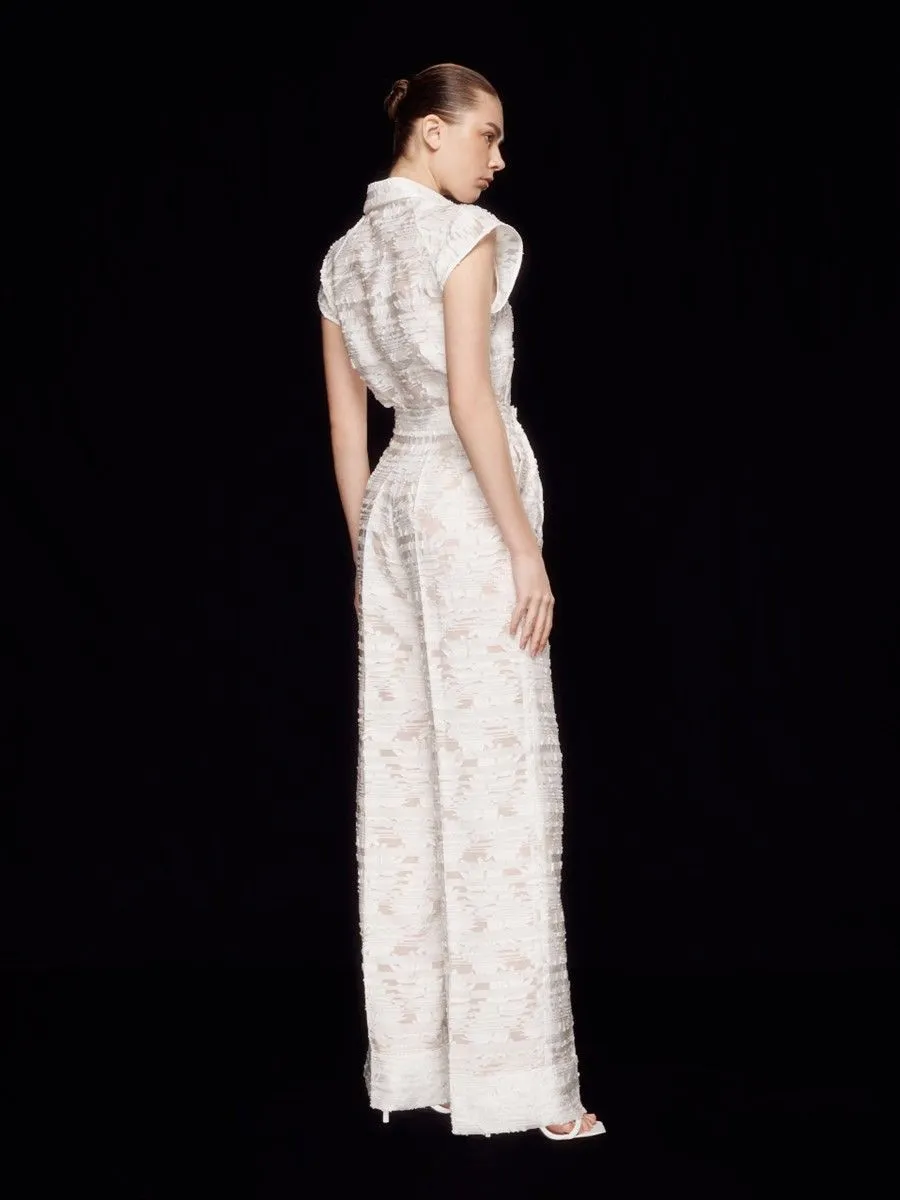 ASAVA ( SS24 ) Carina High-waisted Women Pants White