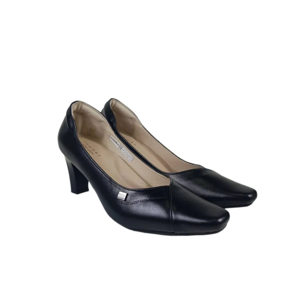 THAMES Women 2.5 Inch High Heel Shoes Black