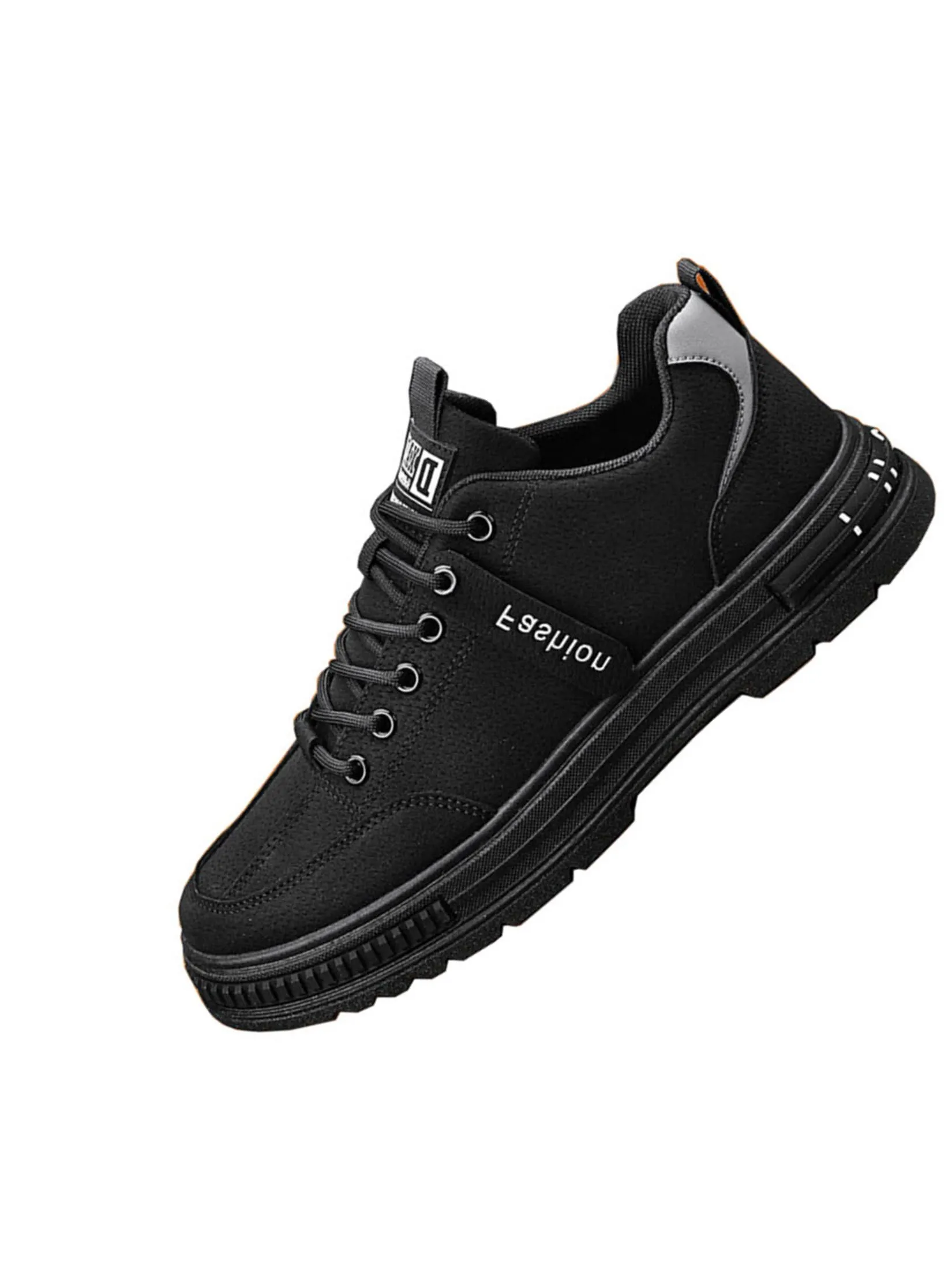 DAZZLING Mans canvas shoes anti-slip construction DZ-WF613-BK Black