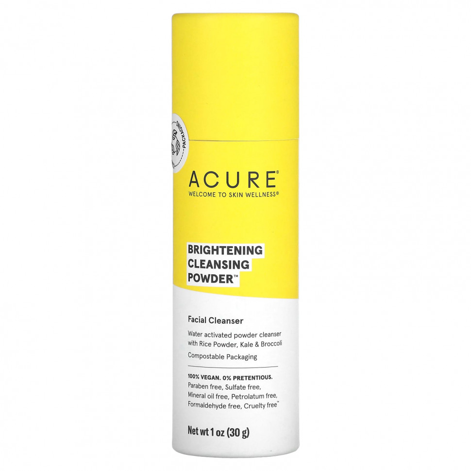ACURE, Осветляющий очищающий порошок, 30 г (1 унция)