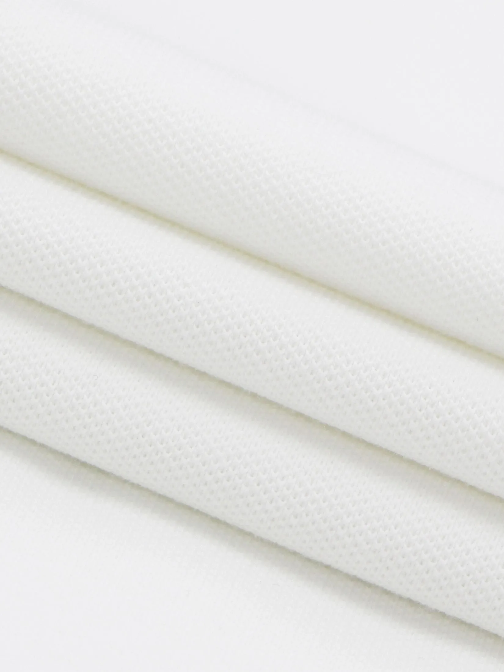 GIORDANO Women's Slim Lycra Pique Embroidery Polo (Signature) Signature White