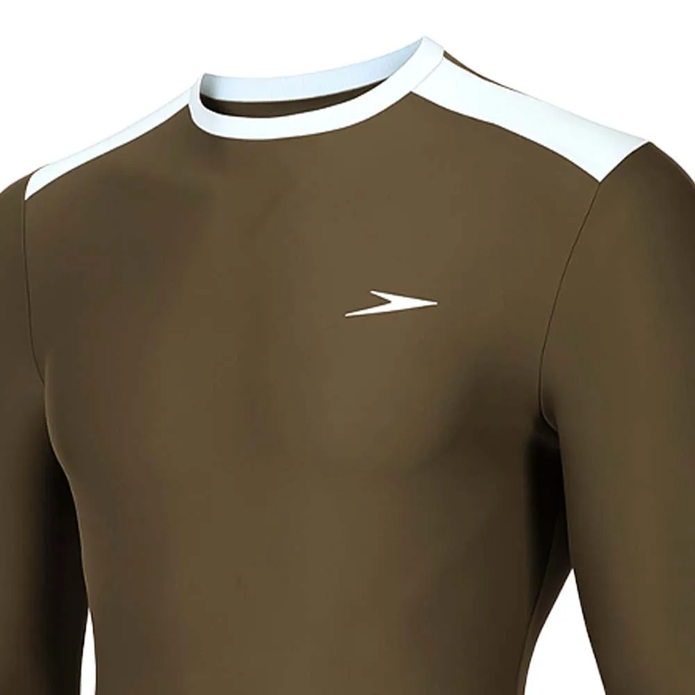 SPEEDO Wavechasers 2.0  Stylish Sun Protection Men Rashguard Brown - SP111SP870ENTH