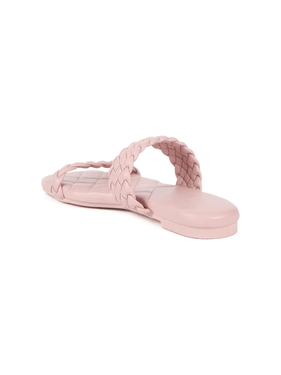 SHU WOMEN  PALETTE SOFT WOVEN SANDALS - PINK