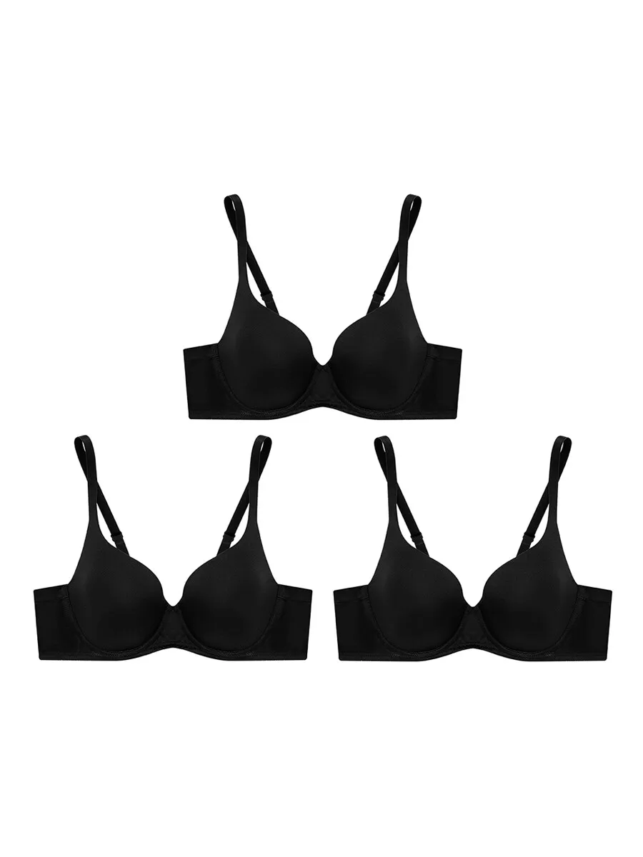 SABINA [Pack 3 Price] Wire Bra Perfect Bra Collection - Black