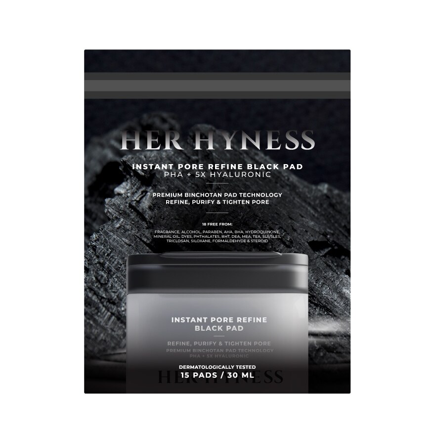 Her Hyness Instant Pore Refine Black Pad 15'S - Black