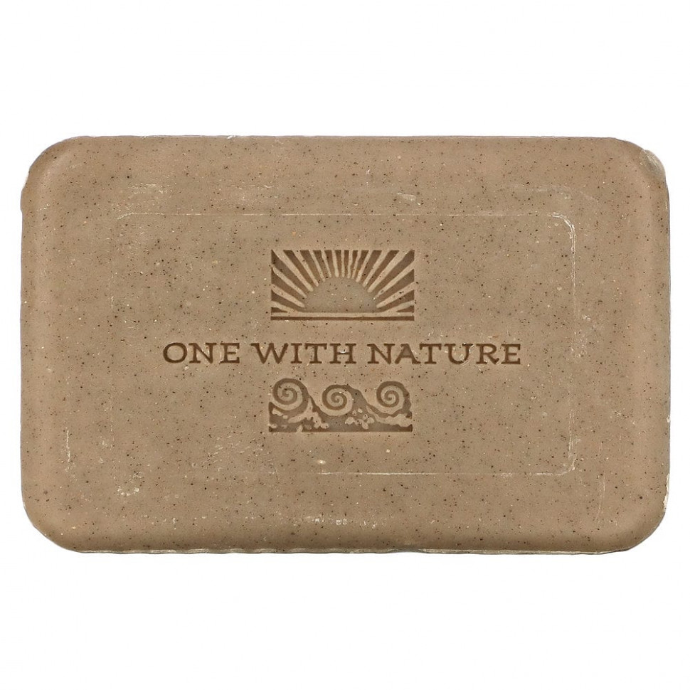 One with Nature, Тройное пилирование минеральное мыло, грязь мертвого моря, без отдушки, 200 г (7 унций)