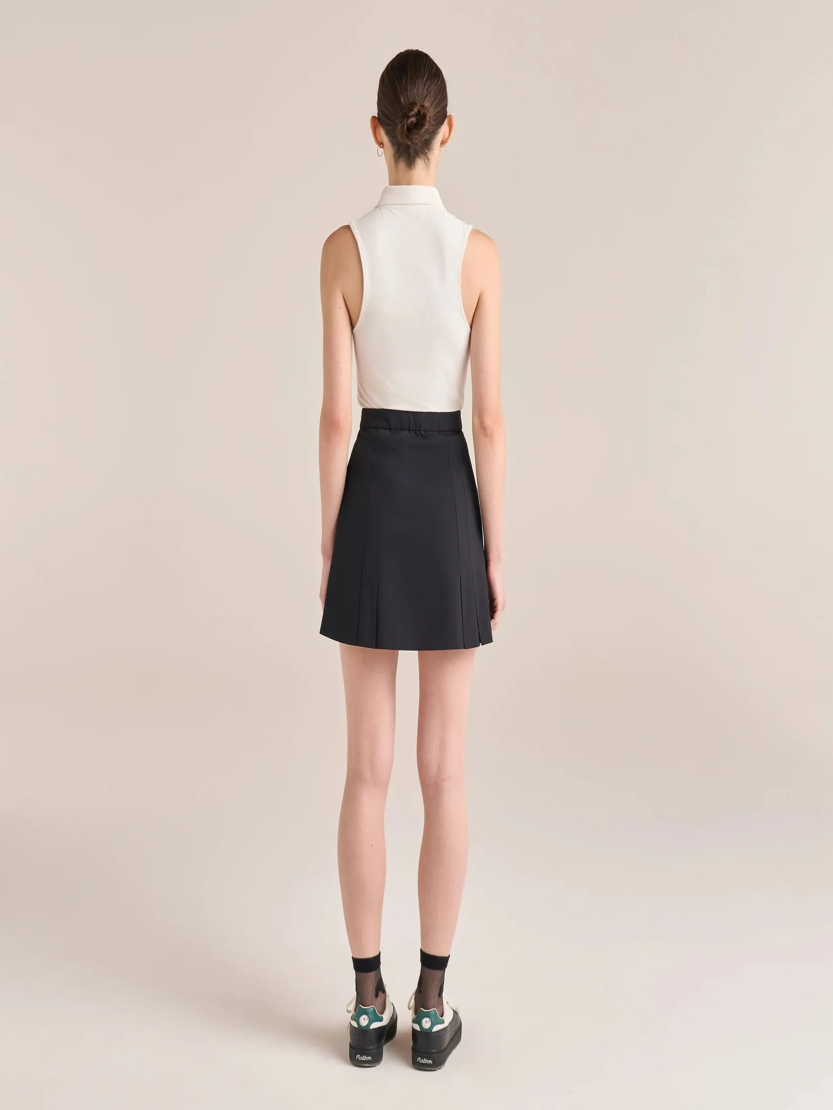 MALBON GOLF FRIDA SKIRT IN BLACK