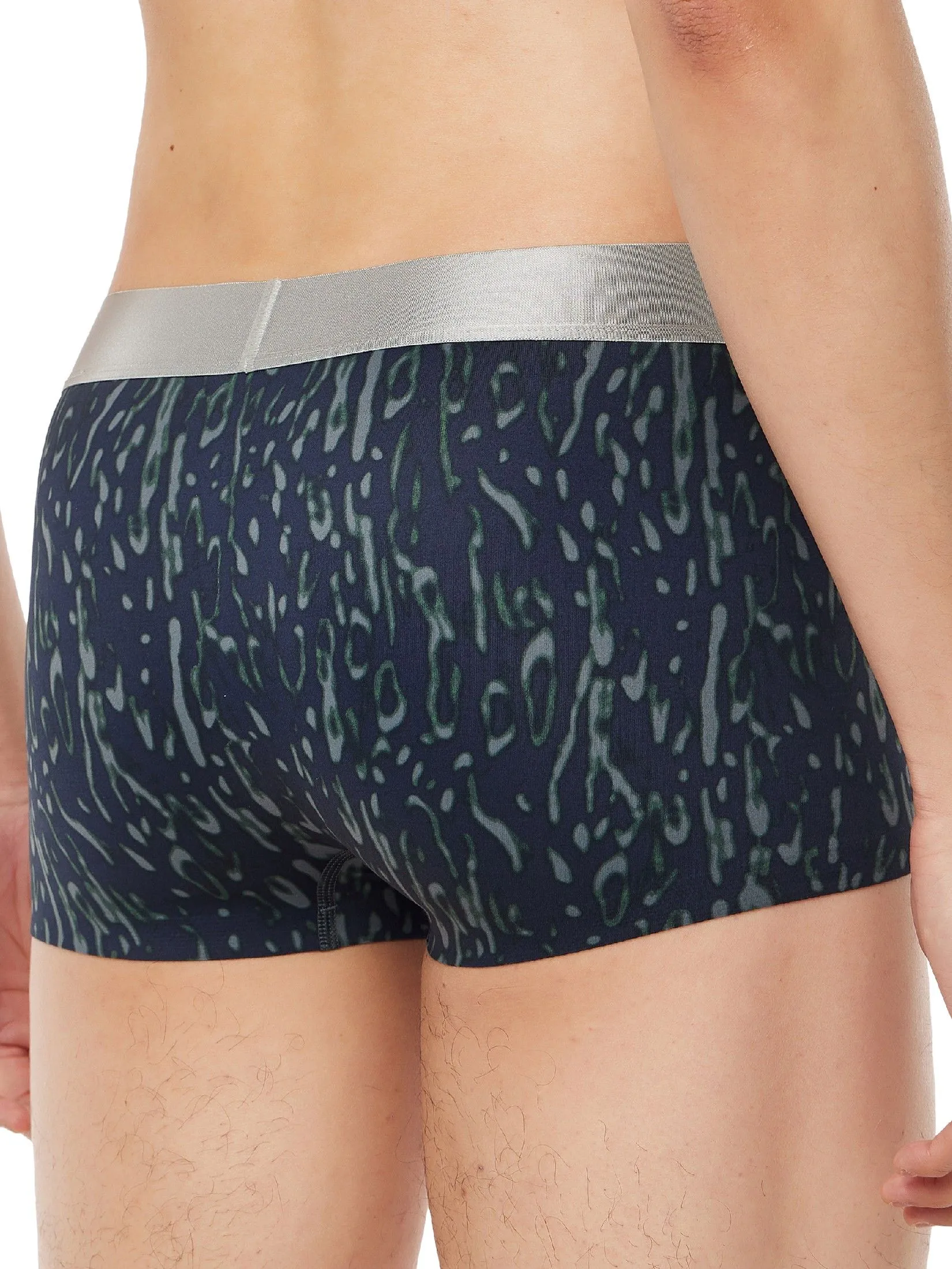 CALVIN KLEIN Men's Brushed Micro Jersey Low Rise Trunks Navy Blue