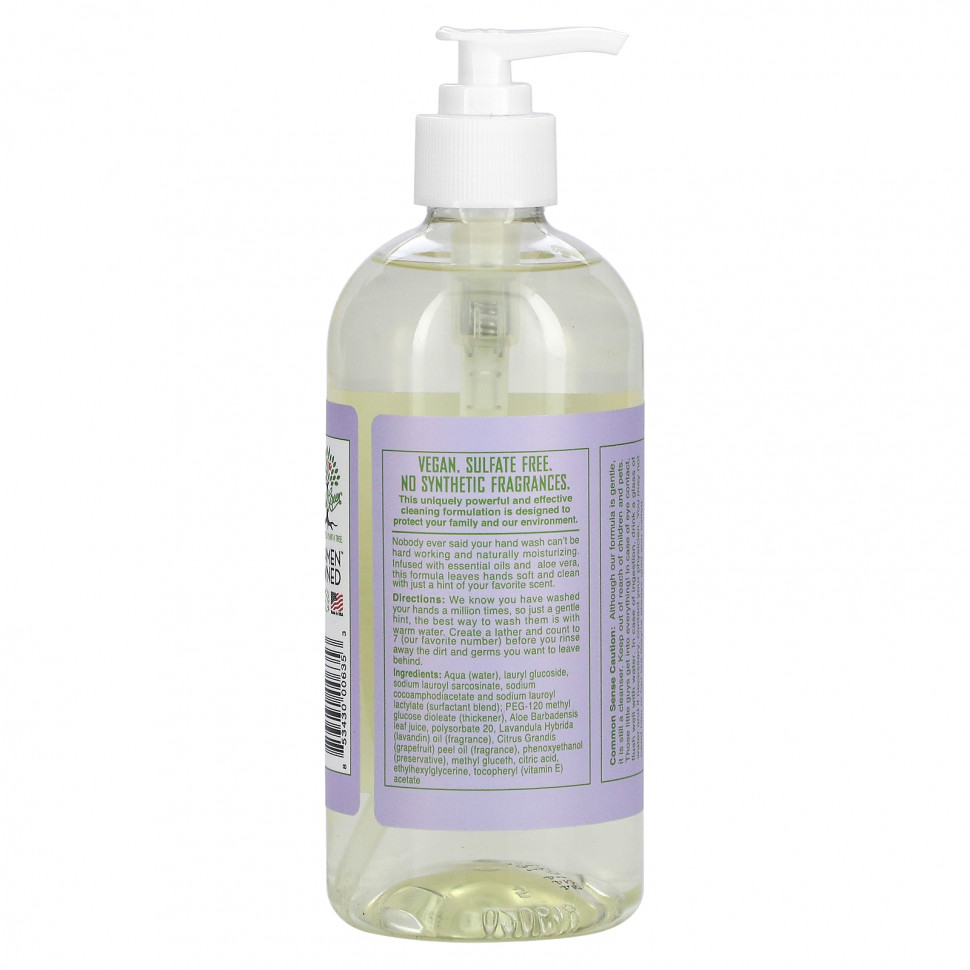 Rebel Green, Мыло для рук Fresh & Clean, лаванда и грейпфрут, 500 мл (16,9 жидк. Унции)