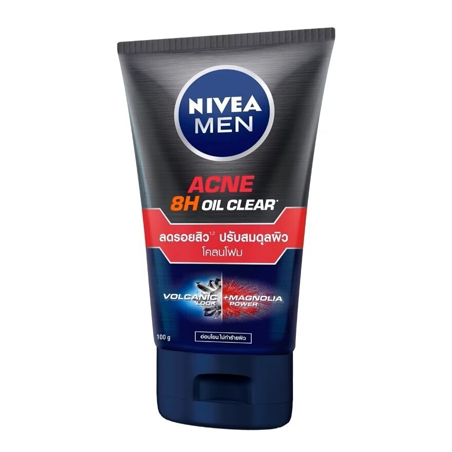 Nivea Men Acne Oil Clear Mud Foam 100 G. ผู้ชาย โฟมล้างหน้า ผิวมันมาก
