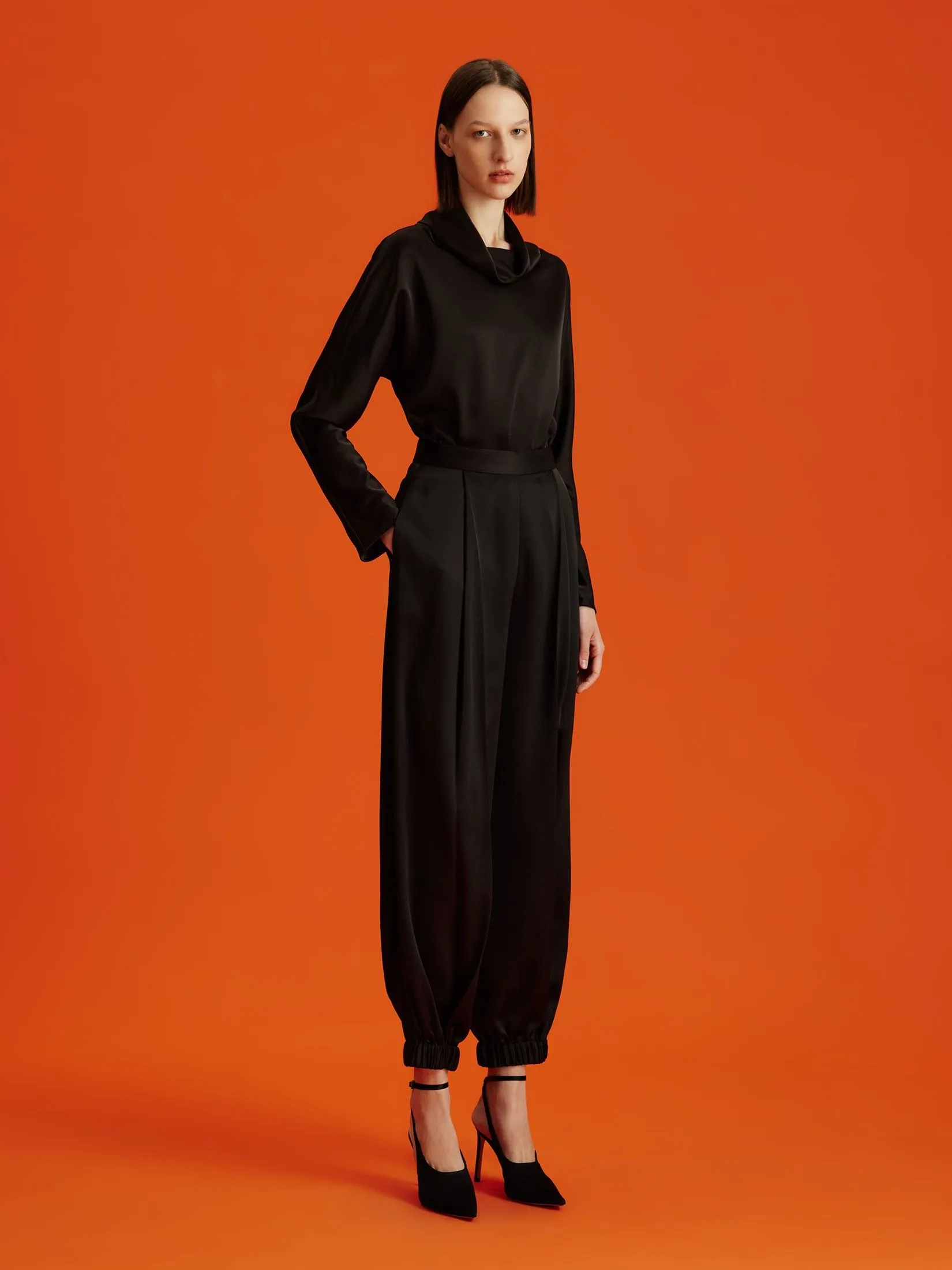 ASAVA (AW24 )Claudette Tapered Women Pants Black