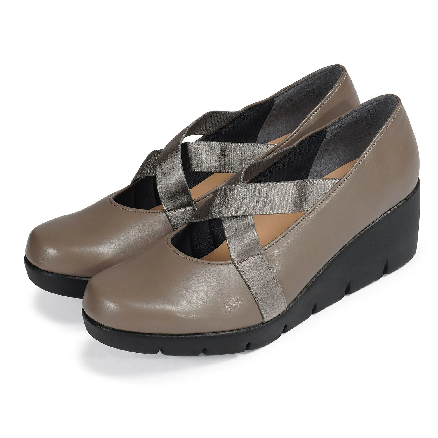 JOLI SNOB Taupe Women Comfort High Heels