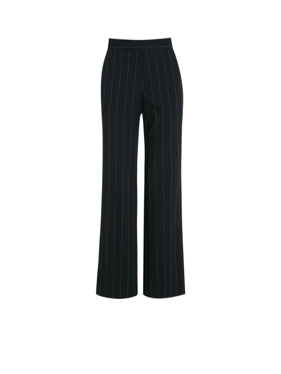 MONARCH Pin-stripe Straight Pants M97PLSTLP0B5143BK Black