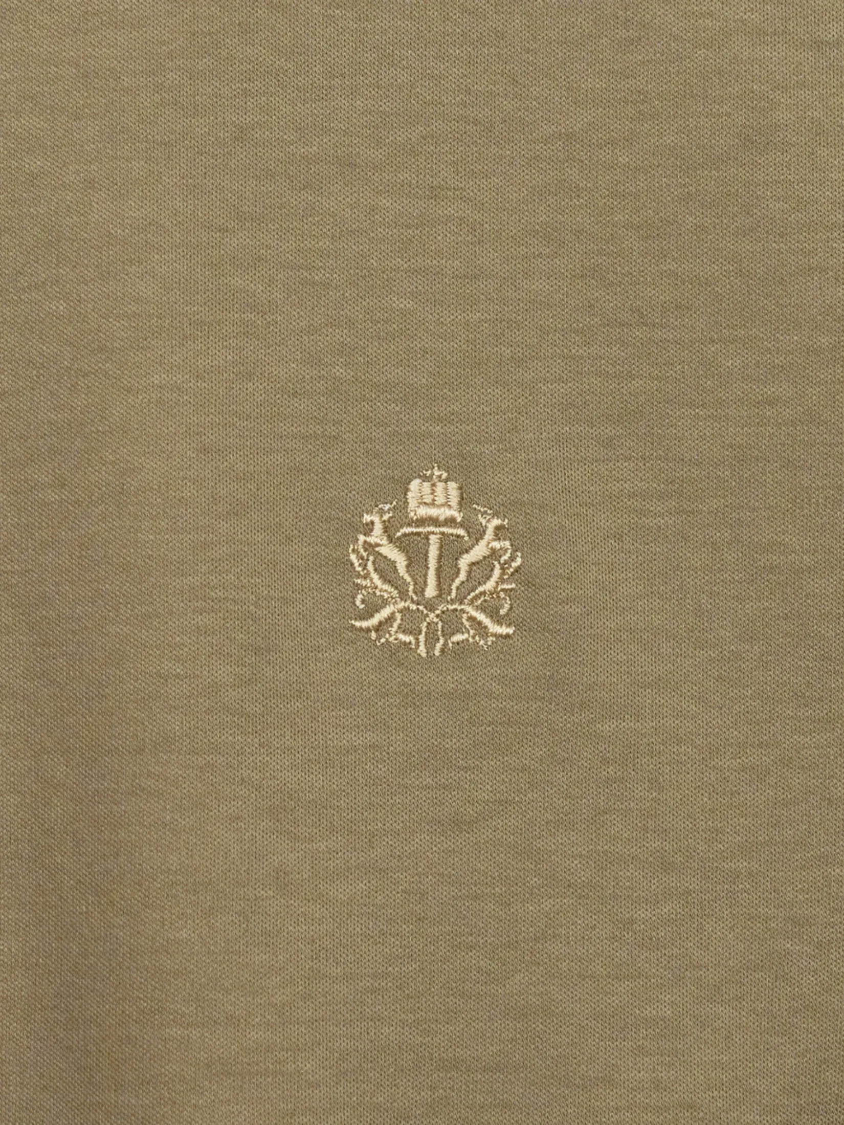 TAKEO KIKUCHI MEN GREEN SOFT ROYAL-COOL CUT&SEW POLO SHIRT