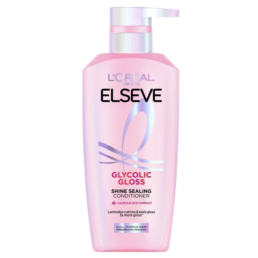 L'Oreal Paris Elseve Glycolic Gloss Shine Sealing Conditioner 375 Ml. - Pink
