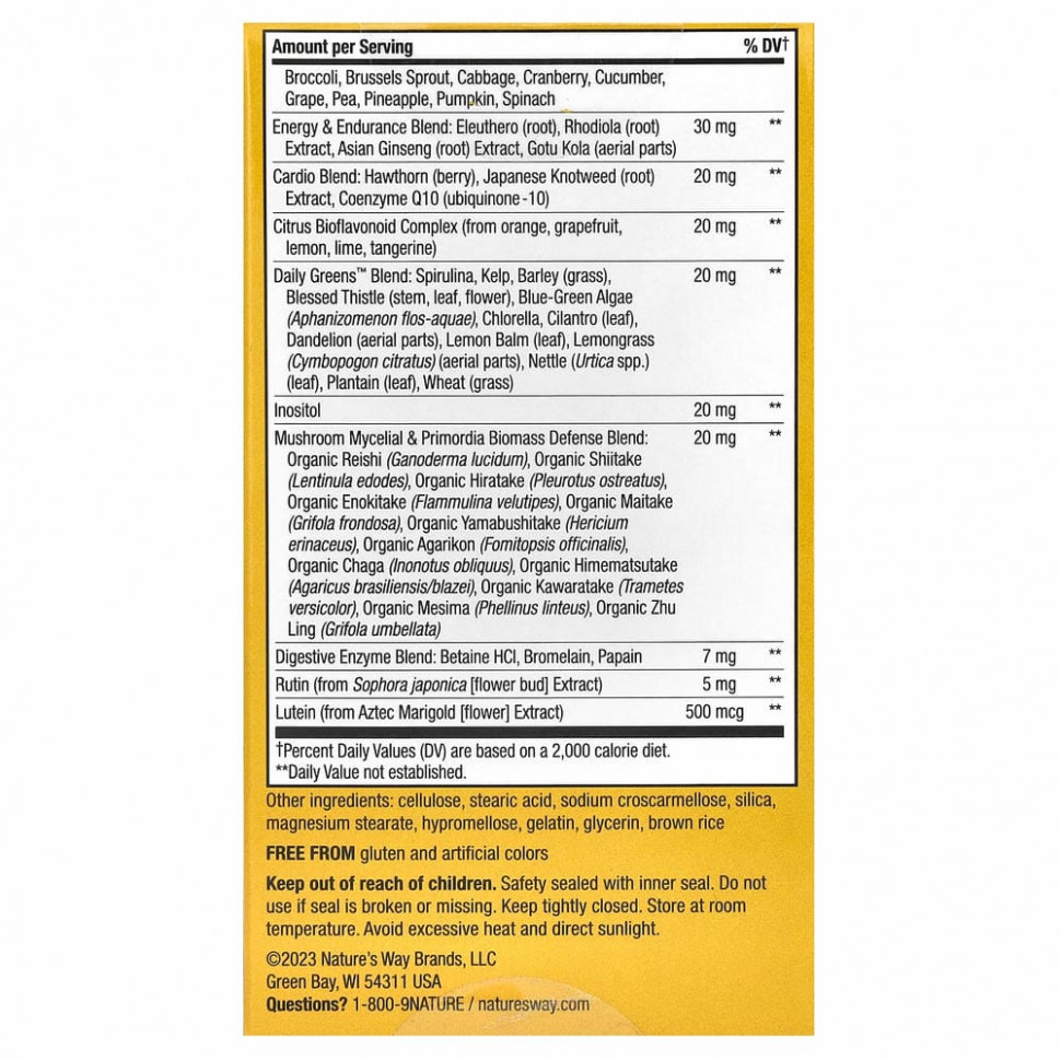 Nature's Way, Alive! суперэффективные, комплексные мультивитамины для мужчин, 60 таблеток