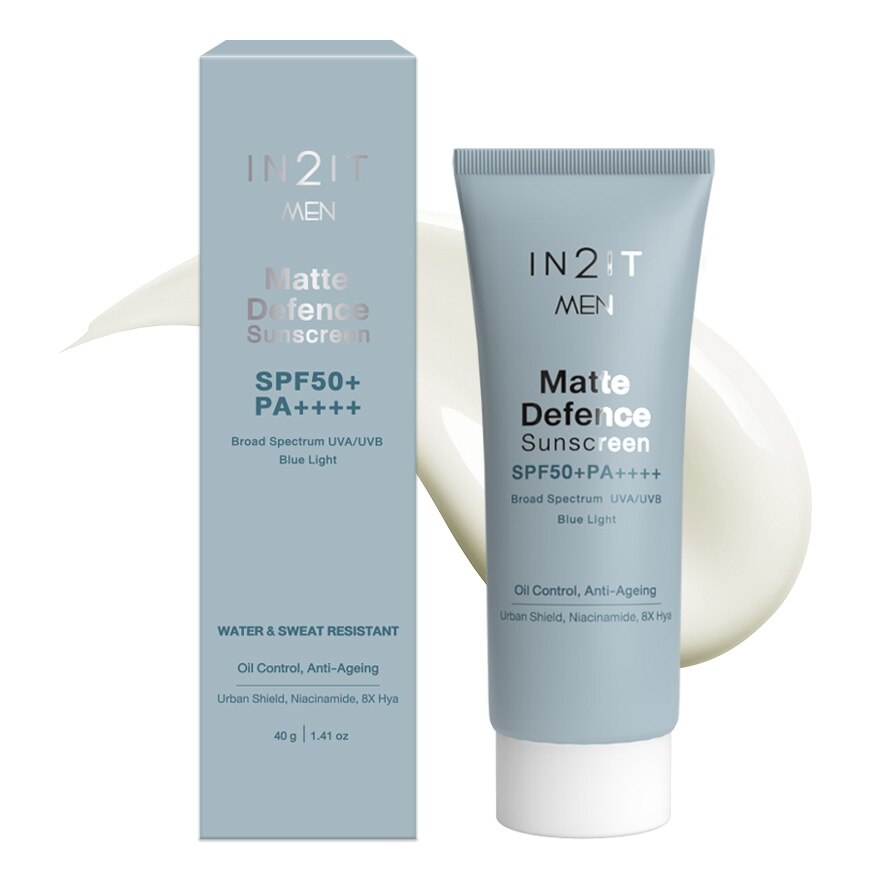 In2It Men Matte Defence Sunscreen SPF50+ PA++++ 40g.