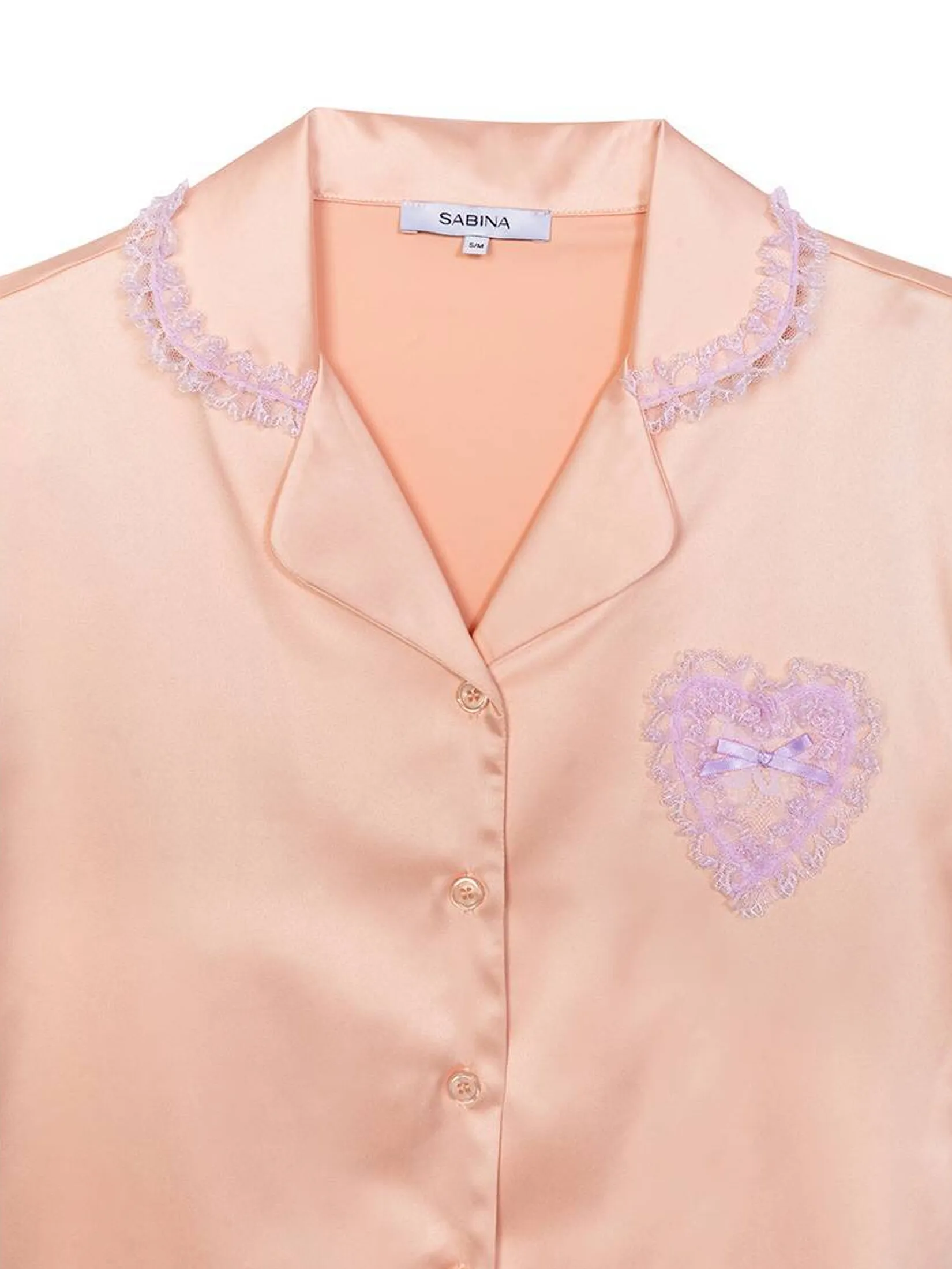 SABINA Sleepwear Woman Pajamas Set - Light Orange