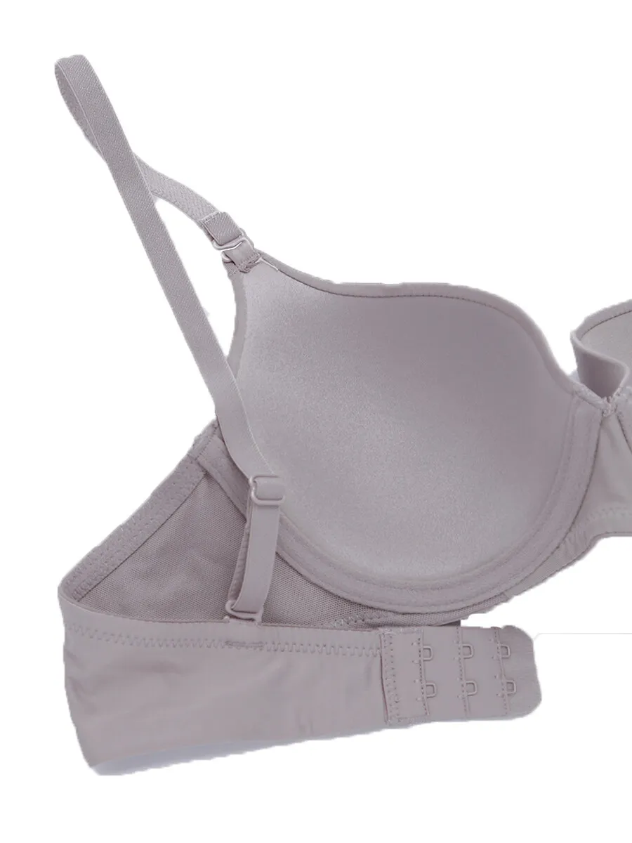 SABINA [Pack 3 Price] WIRE BRA PRETTY PERFECT COLLECTION - CHOCOLATE