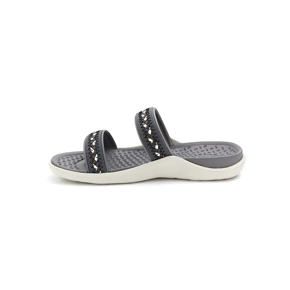SCHOLL Grey Slide Sandals - Sand III