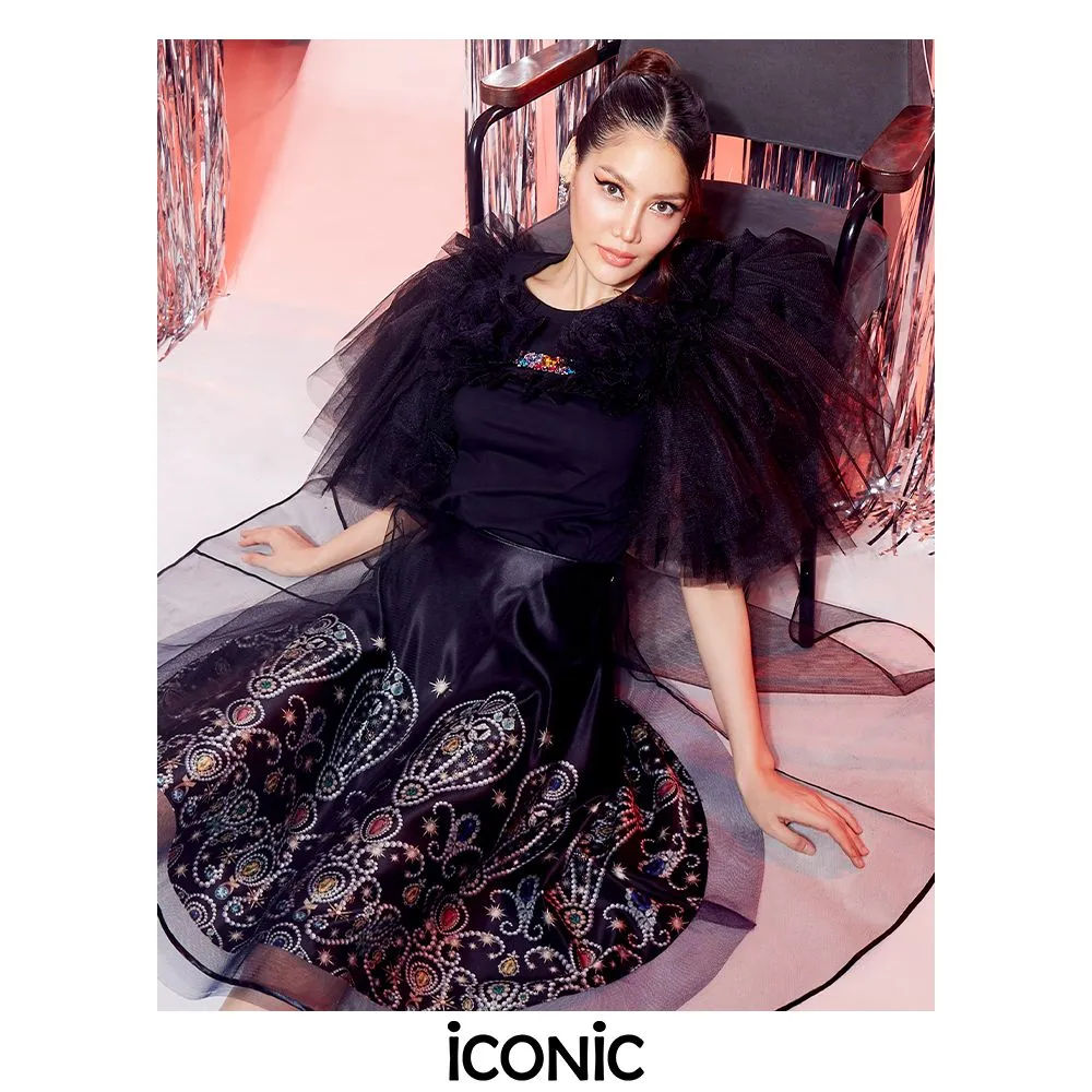 ICONIC Black CLASSY SKIRT Model CLASSY5936