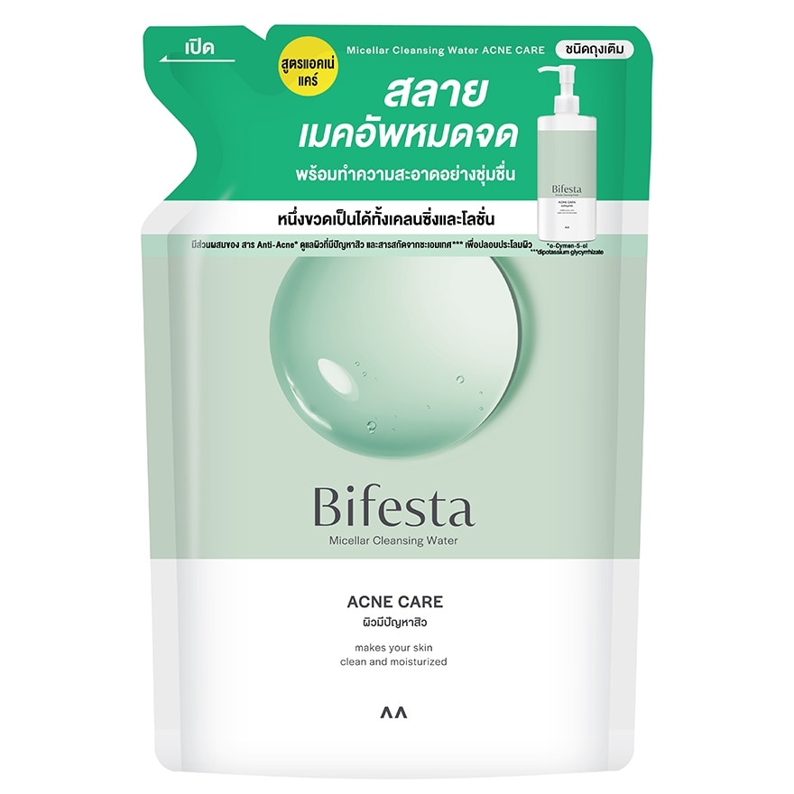 Bifesta Micellar Cleansing Water Acne Refill 360 ml.
