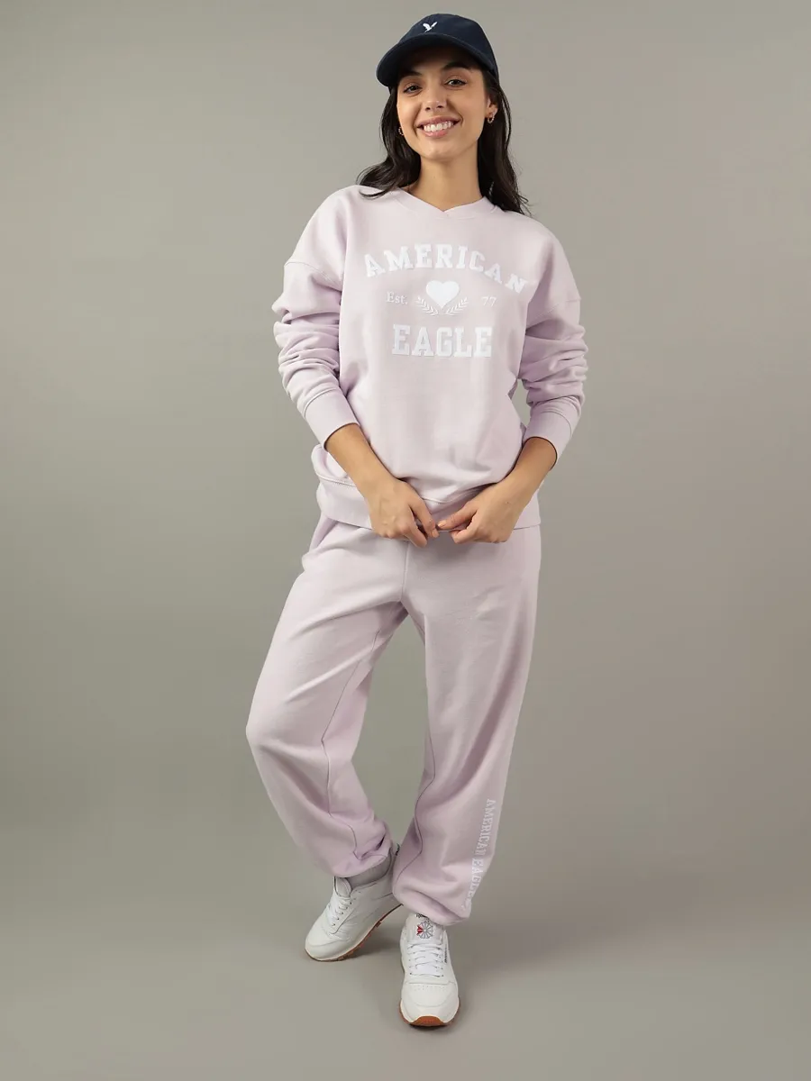 AMERICAN EAGLE WOMEN  INTL KI CLASSIC CREW 575 LILAC ICE