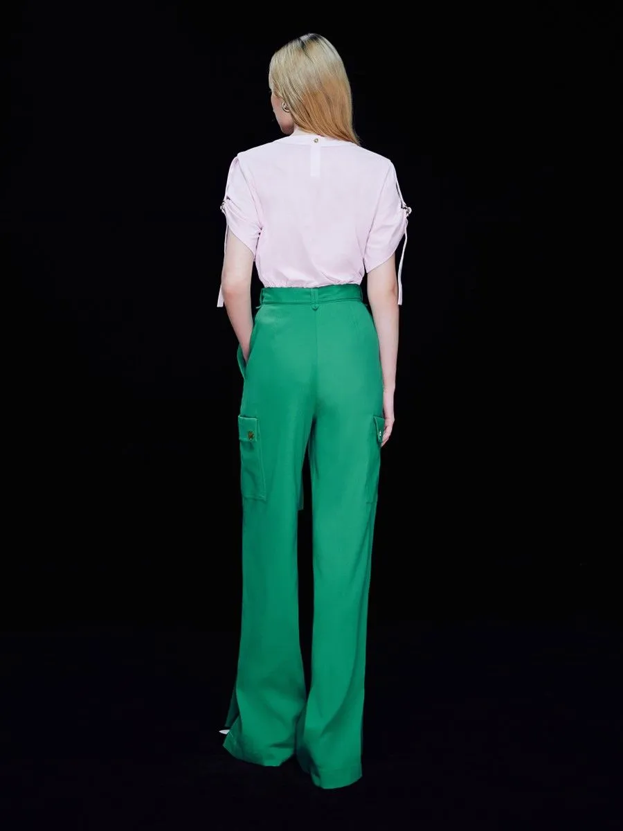 ASV (SS24) Glenda Women Straight Pants  Green