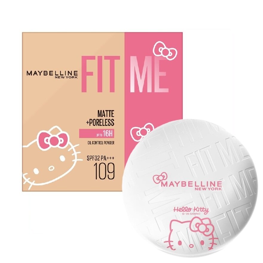 #Maybelline Fit Me HelloKitty Powder 109 - 128