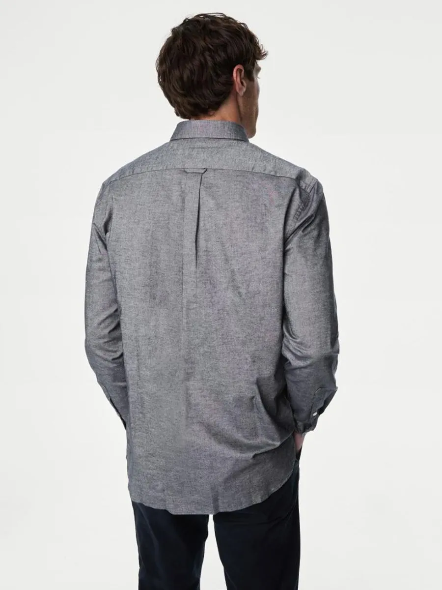 MARKS & SPENCER Men Shirt Pure Cotton Oxford SA_Chambray