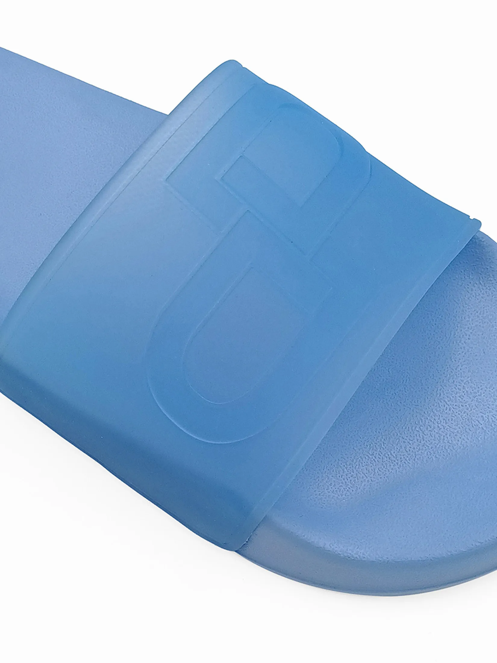 DAPPER DAPPER DP Icon Transparent Pool Slide Sandals Blue