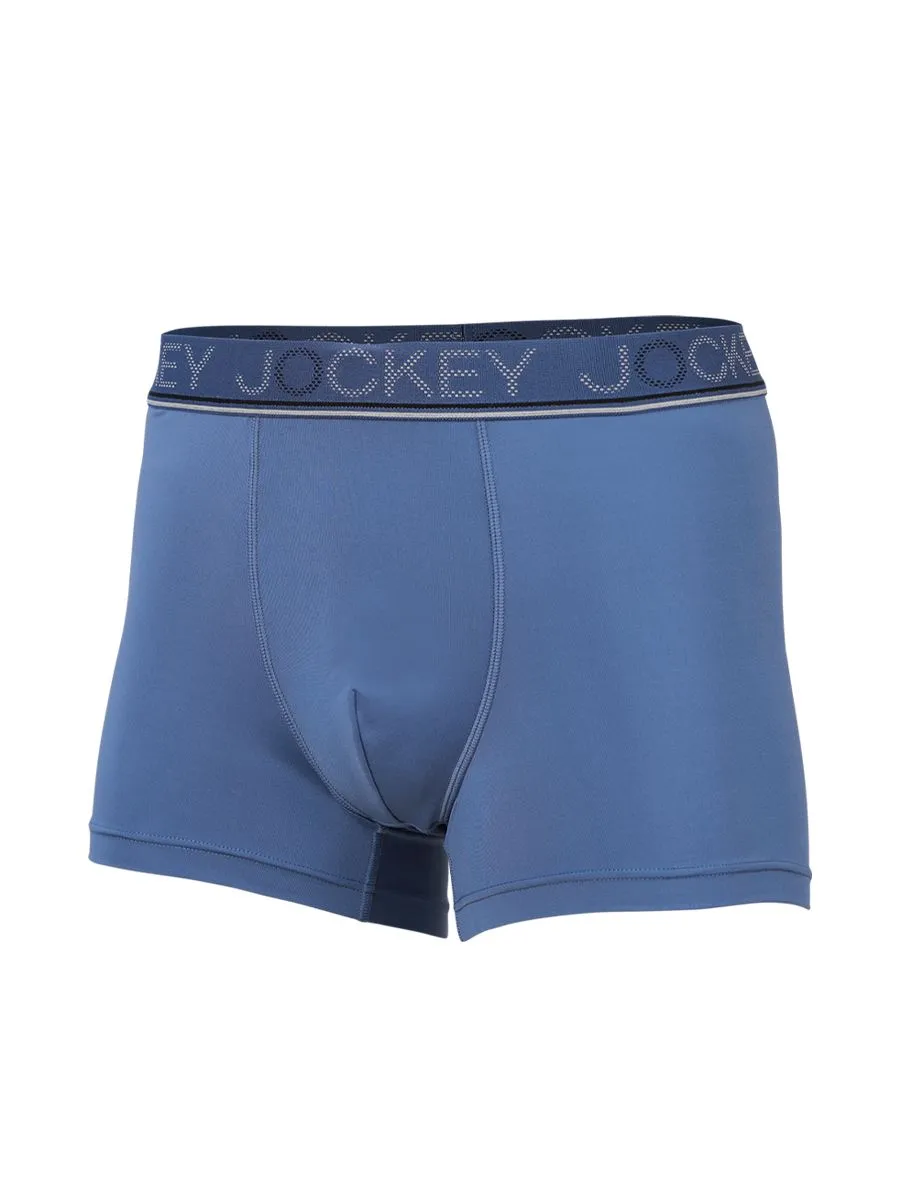 JOCKEY UNDERWEAR Men's COOLING JADE TRUNKS BLUE