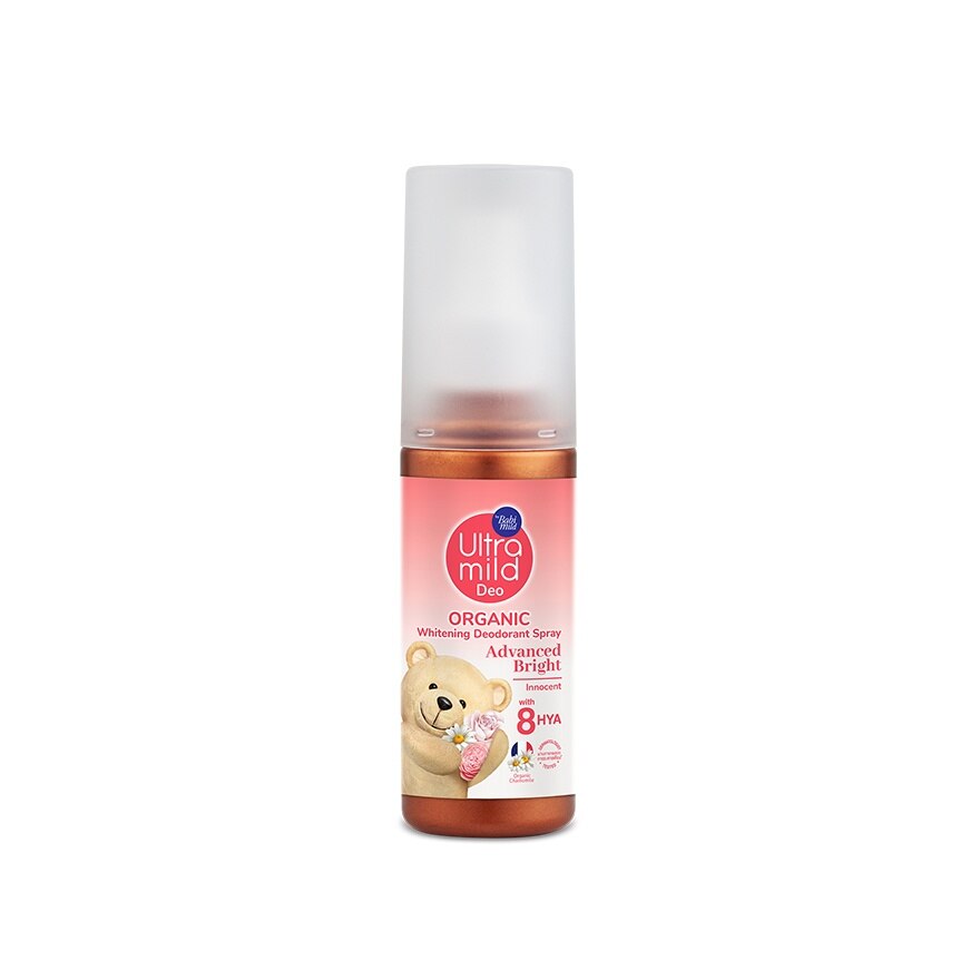 Ultra Mild By Babi Mild Organic Deodorant Spray Advanced Bright 100 Ml. - Red