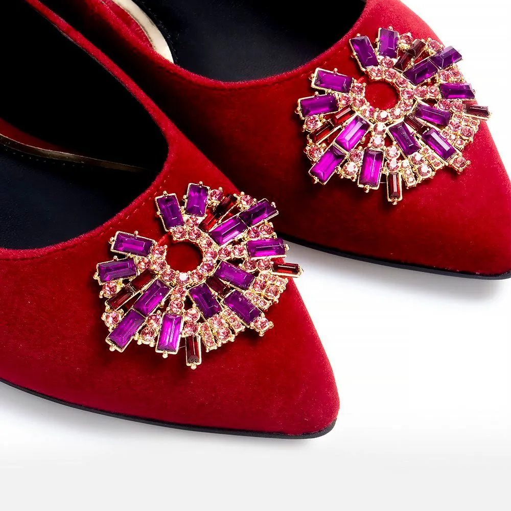 KENNETH COLE GAYA STARBURST/WINE