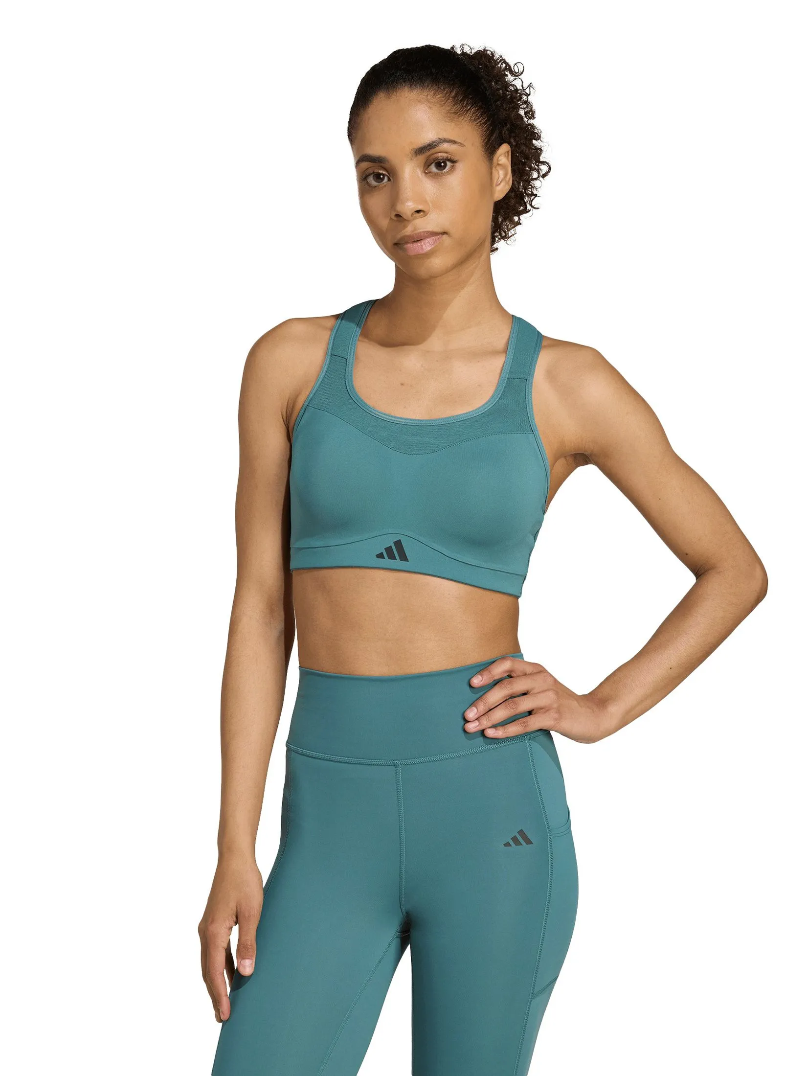 ADIDAS Women Support Bra TLRD Impact Training High Teal Size - A/L